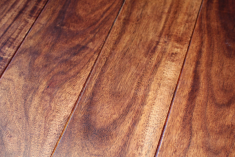 3.75" x 3/4" stained acacia dark walnut hardwood flooring