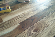 4.75" x 3/4" original grey natural short leaf acacia flooring