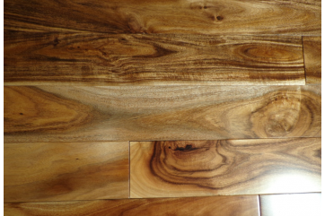 Smooth semi gloss natural short leaf acacia flooring
