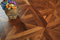 450x450mm acacia rosewood parquet flooring