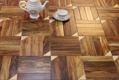 acacia sqaure block parquet flooring
