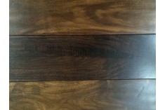 4.75" x3/4" dark hand scraped acacia hardwood flooring