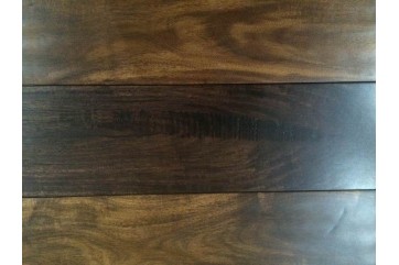 4.75" x3/4" dark hand scraped acacia hardwood flooring