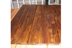 Anti-slip golden teak acacia wood stair treads