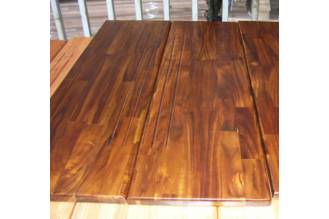 Anti-slip golden teak acacia wood stair treads
