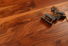 flat acacia golden teak hardwood flooring - 5"x3/4"
