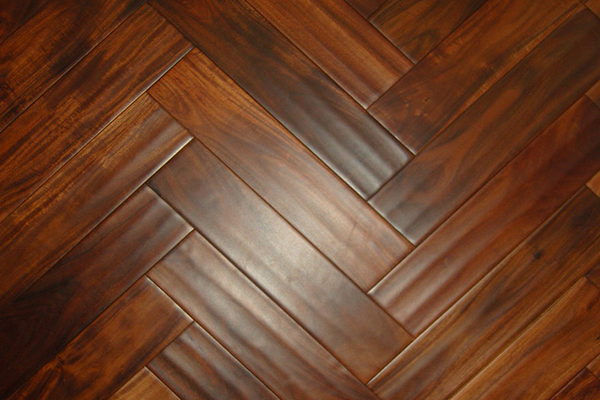 hand scraped herringbone acacia flooring - 600x120mm