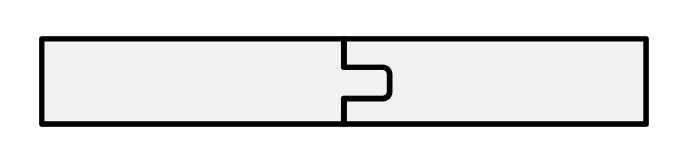 square joint T&G profile