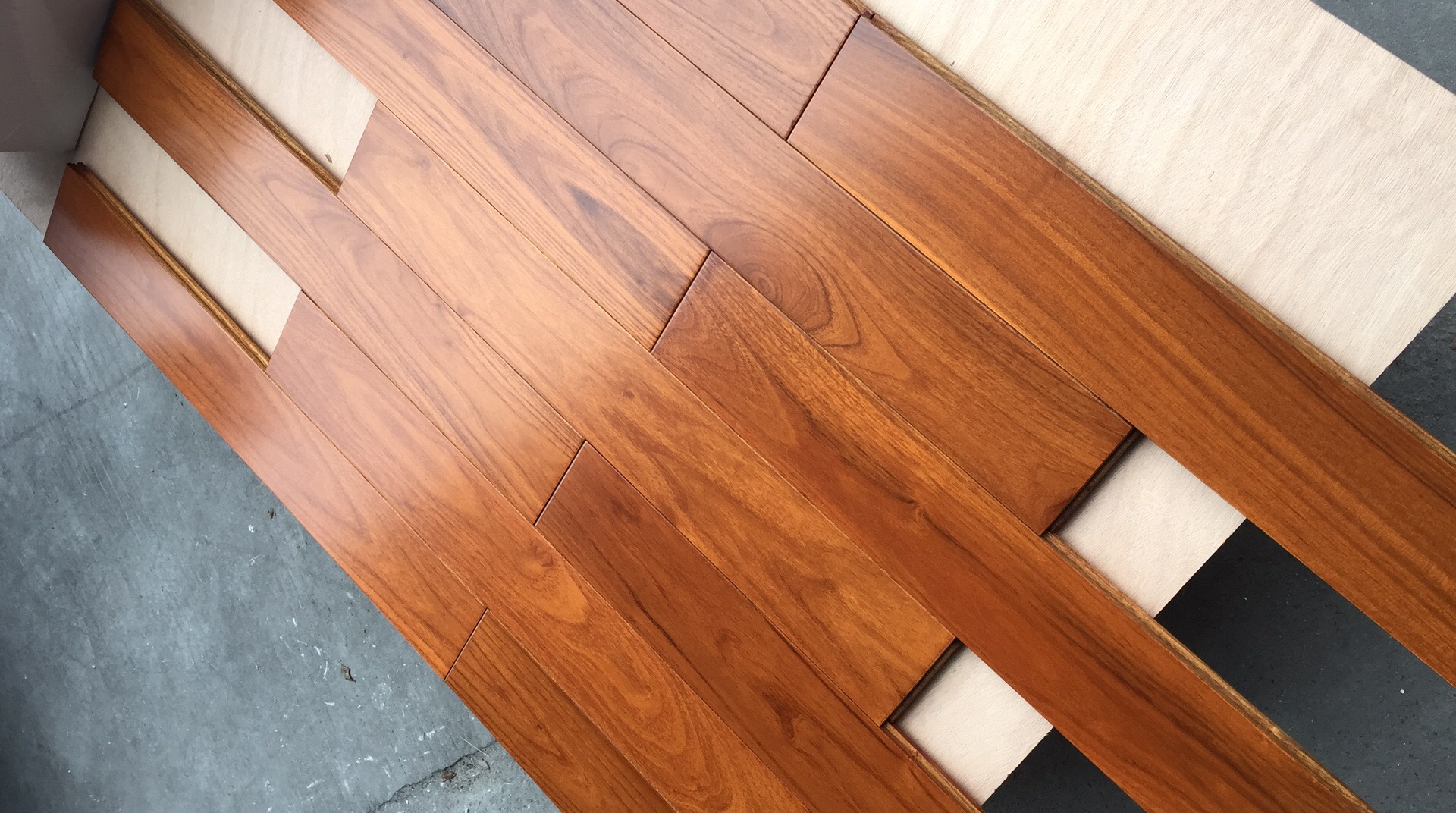 mongolian teak - smooth UV finished