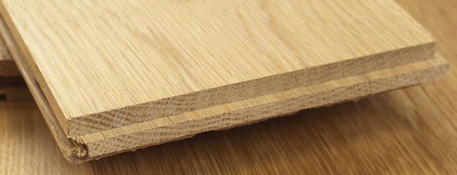 6” wide plank solid oak
