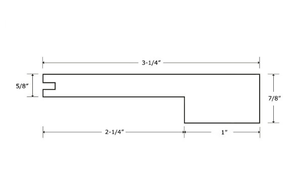 acacia bullnosing profile